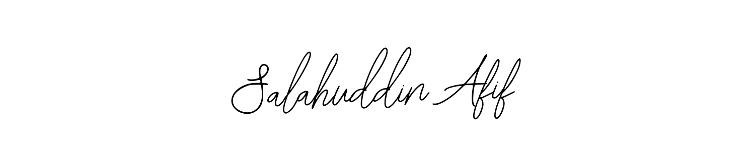 The best way (Bearetta-2O07w) to make a short signature is to pick only two or three words in your name. The name Salahuddin Afif include a total of six letters. For converting this name. Salahuddin Afif signature style 12 images and pictures png