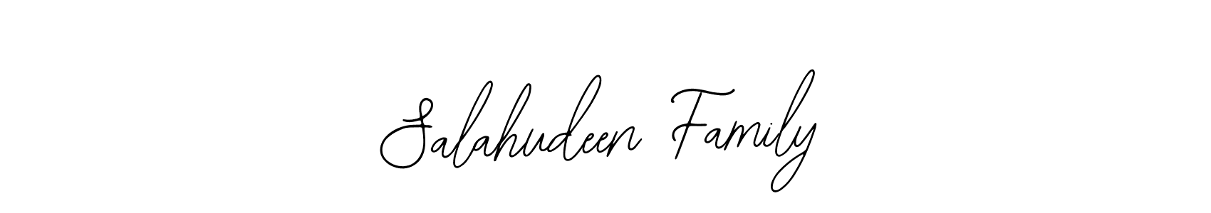 How to make Salahudeen Family name signature. Use Bearetta-2O07w style for creating short signs online. This is the latest handwritten sign. Salahudeen Family signature style 12 images and pictures png