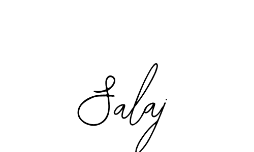 How to make Salaj name signature. Use Bearetta-2O07w style for creating short signs online. This is the latest handwritten sign. Salaj signature style 12 images and pictures png