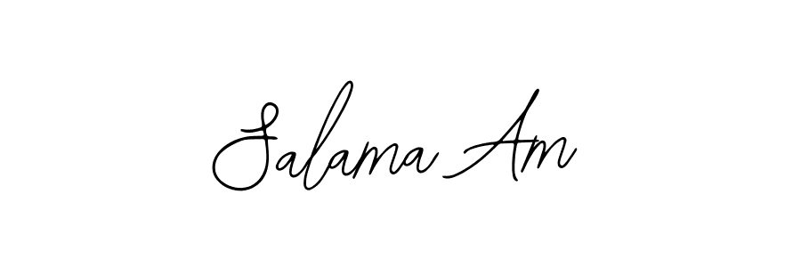 You should practise on your own different ways (Bearetta-2O07w) to write your name (Salama Am) in signature. don't let someone else do it for you. Salama Am signature style 12 images and pictures png