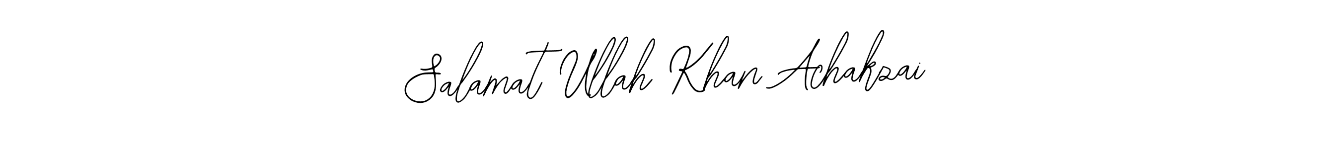 The best way (Bearetta-2O07w) to make a short signature is to pick only two or three words in your name. The name Salamat Ullah Khan Achakzai include a total of six letters. For converting this name. Salamat Ullah Khan Achakzai signature style 12 images and pictures png