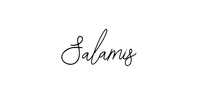 Design your own signature with our free online signature maker. With this signature software, you can create a handwritten (Bearetta-2O07w) signature for name Salamis. Salamis signature style 12 images and pictures png