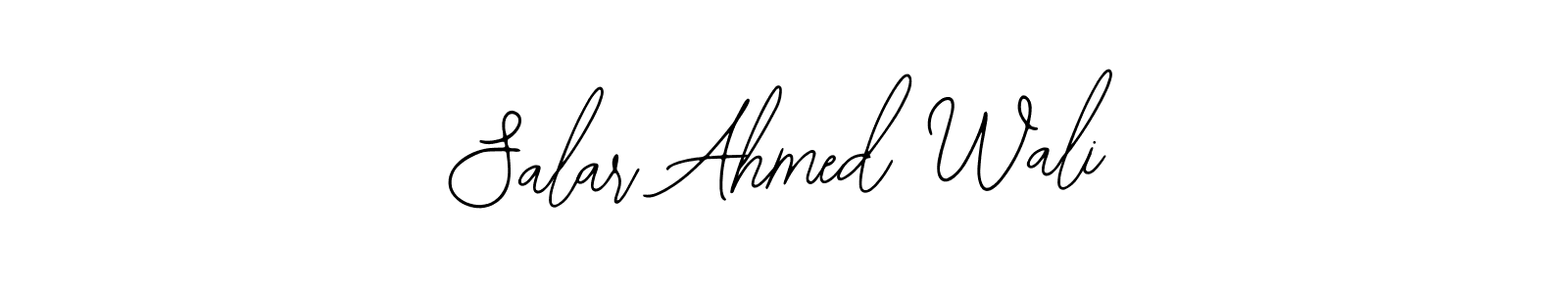 Also You can easily find your signature by using the search form. We will create Salar Ahmed Wali name handwritten signature images for you free of cost using Bearetta-2O07w sign style. Salar Ahmed Wali signature style 12 images and pictures png