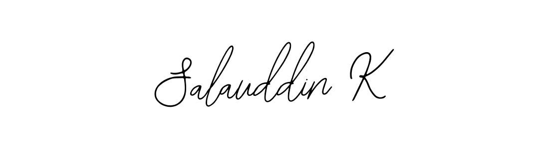 Bearetta-2O07w is a professional signature style that is perfect for those who want to add a touch of class to their signature. It is also a great choice for those who want to make their signature more unique. Get Salauddin K name to fancy signature for free. Salauddin K signature style 12 images and pictures png