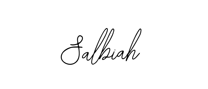 if you are searching for the best signature style for your name Salbiah. so please give up your signature search. here we have designed multiple signature styles  using Bearetta-2O07w. Salbiah signature style 12 images and pictures png