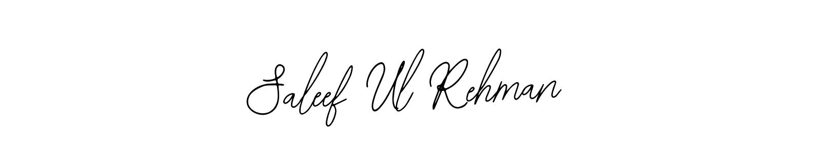 The best way (Bearetta-2O07w) to make a short signature is to pick only two or three words in your name. The name Saleef Ul Rehman include a total of six letters. For converting this name. Saleef Ul Rehman signature style 12 images and pictures png