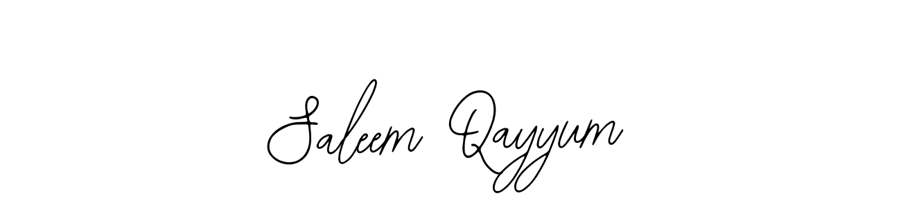 Use a signature maker to create a handwritten signature online. With this signature software, you can design (Bearetta-2O07w) your own signature for name Saleem Qayyum. Saleem Qayyum signature style 12 images and pictures png