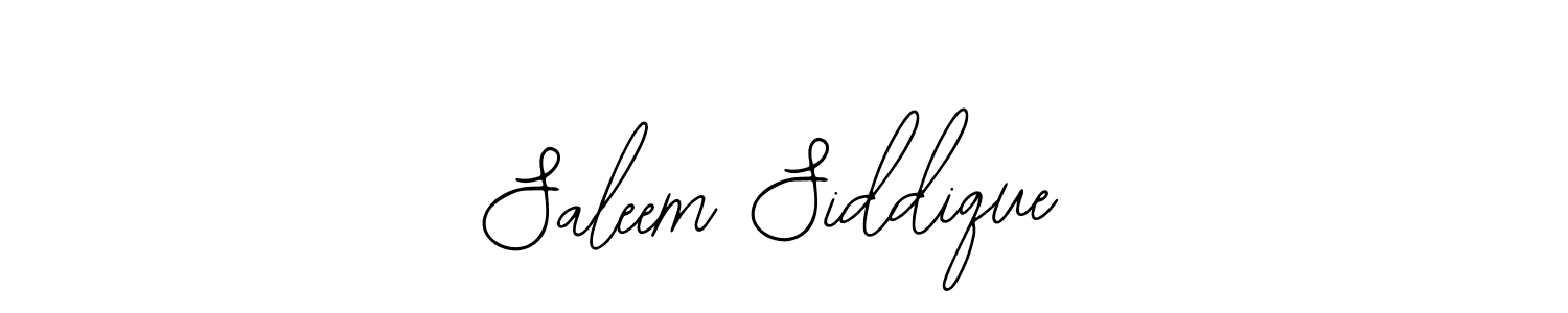 How to make Saleem Siddique signature? Bearetta-2O07w is a professional autograph style. Create handwritten signature for Saleem Siddique name. Saleem Siddique signature style 12 images and pictures png