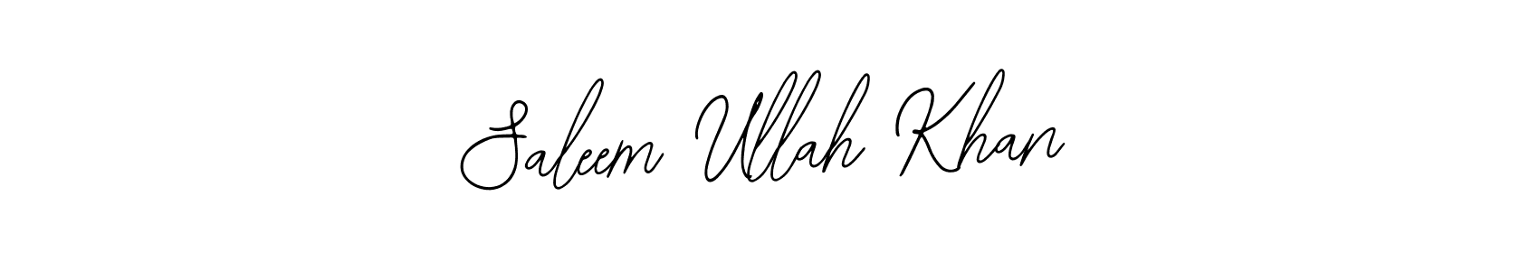 How to make Saleem Ullah Khan name signature. Use Bearetta-2O07w style for creating short signs online. This is the latest handwritten sign. Saleem Ullah Khan signature style 12 images and pictures png