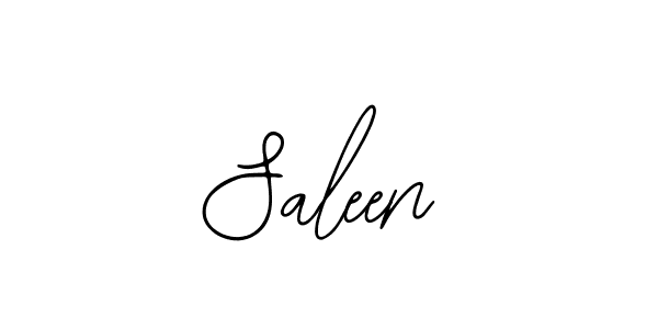 You should practise on your own different ways (Bearetta-2O07w) to write your name (Saleen) in signature. don't let someone else do it for you. Saleen signature style 12 images and pictures png