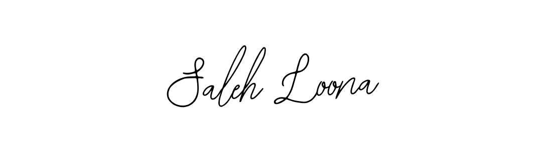 if you are searching for the best signature style for your name Saleh Loona. so please give up your signature search. here we have designed multiple signature styles  using Bearetta-2O07w. Saleh Loona signature style 12 images and pictures png