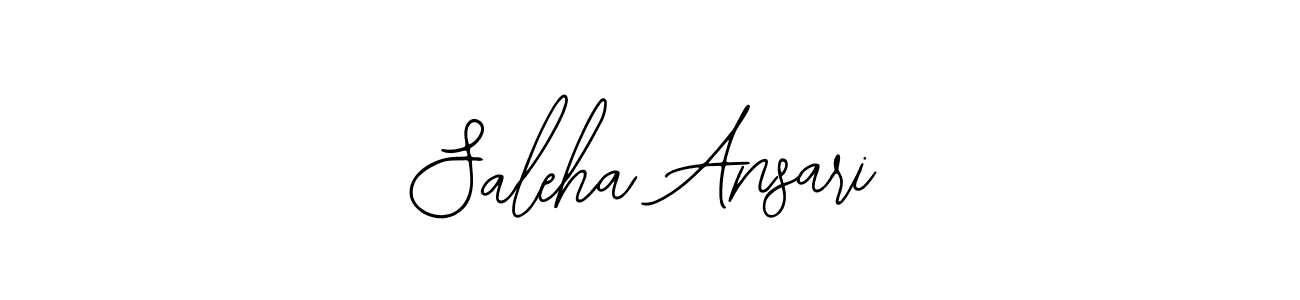 Use a signature maker to create a handwritten signature online. With this signature software, you can design (Bearetta-2O07w) your own signature for name Saleha Ansari. Saleha Ansari signature style 12 images and pictures png