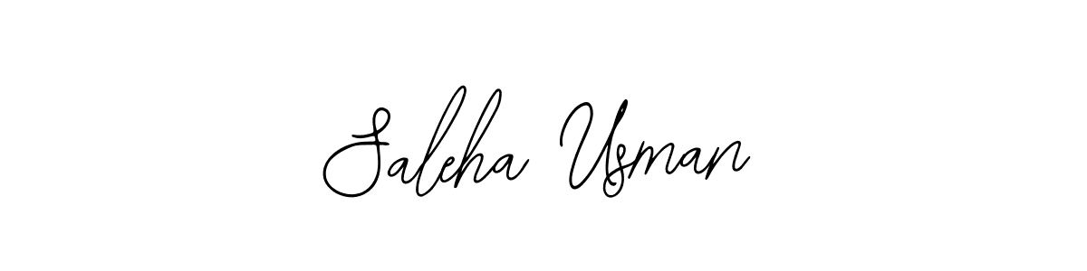 Design your own signature with our free online signature maker. With this signature software, you can create a handwritten (Bearetta-2O07w) signature for name Saleha Usman. Saleha Usman signature style 12 images and pictures png