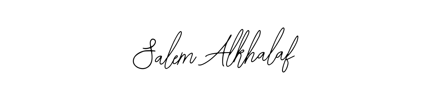 if you are searching for the best signature style for your name Salem Alkhalaf. so please give up your signature search. here we have designed multiple signature styles  using Bearetta-2O07w. Salem Alkhalaf signature style 12 images and pictures png