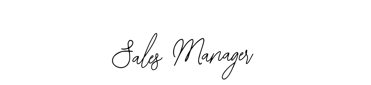 You should practise on your own different ways (Bearetta-2O07w) to write your name (Sales Manager) in signature. don't let someone else do it for you. Sales Manager signature style 12 images and pictures png