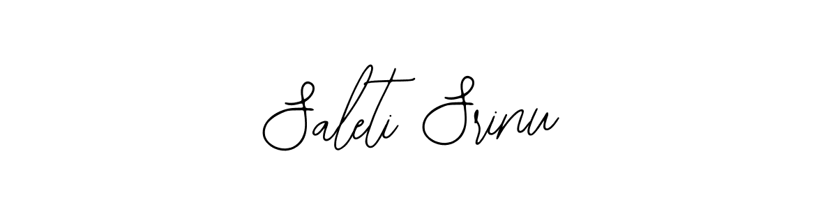 Create a beautiful signature design for name Saleti Srinu. With this signature (Bearetta-2O07w) fonts, you can make a handwritten signature for free. Saleti Srinu signature style 12 images and pictures png