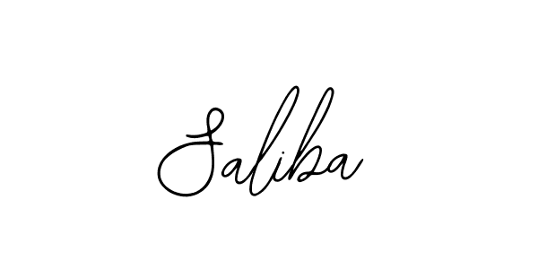 Use a signature maker to create a handwritten signature online. With this signature software, you can design (Bearetta-2O07w) your own signature for name Saliba. Saliba signature style 12 images and pictures png