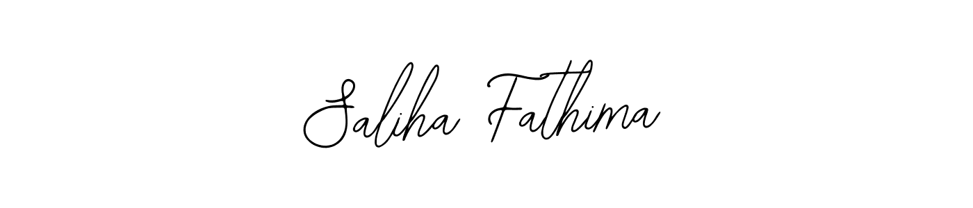 Use a signature maker to create a handwritten signature online. With this signature software, you can design (Bearetta-2O07w) your own signature for name Saliha Fathima. Saliha Fathima signature style 12 images and pictures png