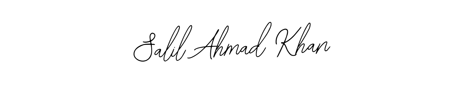 The best way (Bearetta-2O07w) to make a short signature is to pick only two or three words in your name. The name Salil Ahmad Khan include a total of six letters. For converting this name. Salil Ahmad Khan signature style 12 images and pictures png