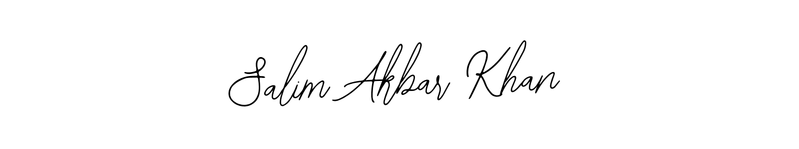 You should practise on your own different ways (Bearetta-2O07w) to write your name (Salim Akbar Khan) in signature. don't let someone else do it for you. Salim Akbar Khan signature style 12 images and pictures png