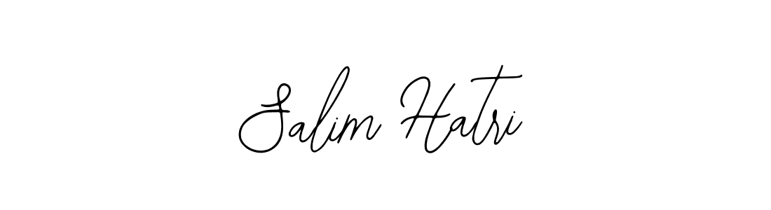 How to make Salim Hatri name signature. Use Bearetta-2O07w style for creating short signs online. This is the latest handwritten sign. Salim Hatri signature style 12 images and pictures png