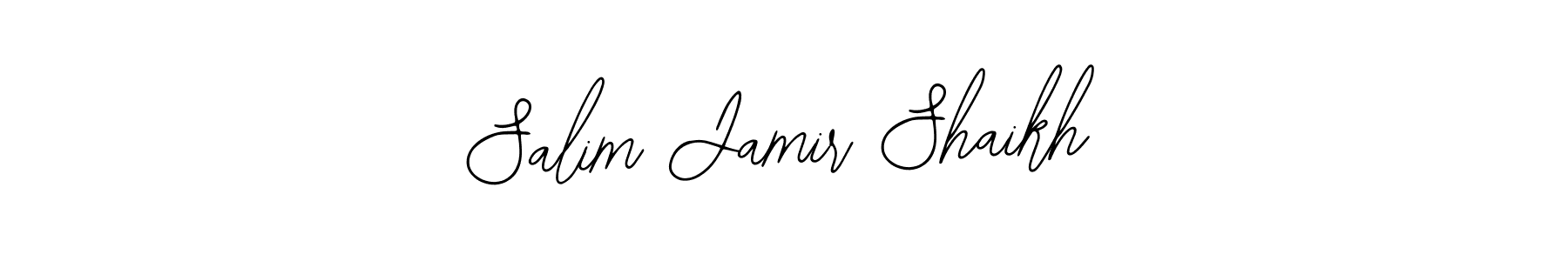 How to Draw Salim Jamir Shaikh signature style? Bearetta-2O07w is a latest design signature styles for name Salim Jamir Shaikh. Salim Jamir Shaikh signature style 12 images and pictures png
