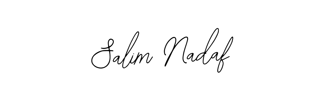Design your own signature with our free online signature maker. With this signature software, you can create a handwritten (Bearetta-2O07w) signature for name Salim Nadaf. Salim Nadaf signature style 12 images and pictures png