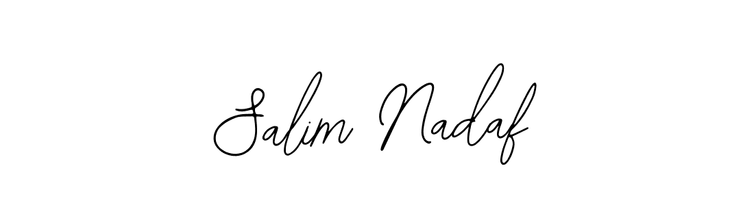 Make a short Salim Nadaf signature style. Manage your documents anywhere anytime using Bearetta-2O07w. Create and add eSignatures, submit forms, share and send files easily. Salim Nadaf signature style 12 images and pictures png