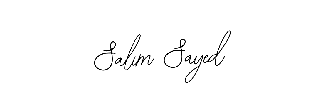 Bearetta-2O07w is a professional signature style that is perfect for those who want to add a touch of class to their signature. It is also a great choice for those who want to make their signature more unique. Get Salim Sayed name to fancy signature for free. Salim Sayed signature style 12 images and pictures png