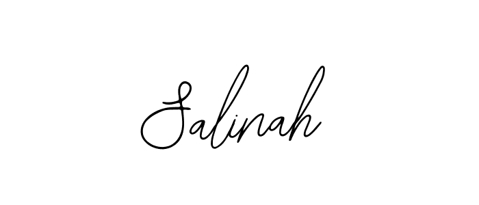 How to make Salinah name signature. Use Bearetta-2O07w style for creating short signs online. This is the latest handwritten sign. Salinah signature style 12 images and pictures png