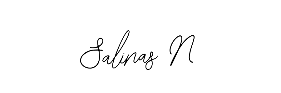 Similarly Bearetta-2O07w is the best handwritten signature design. Signature creator online .You can use it as an online autograph creator for name Salinas N. Salinas N signature style 12 images and pictures png