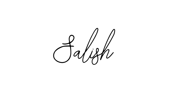 How to make Salish signature? Bearetta-2O07w is a professional autograph style. Create handwritten signature for Salish name. Salish signature style 12 images and pictures png