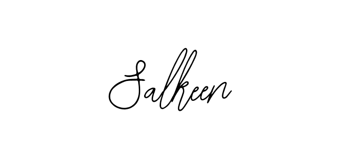 How to make Salkeen name signature. Use Bearetta-2O07w style for creating short signs online. This is the latest handwritten sign. Salkeen signature style 12 images and pictures png