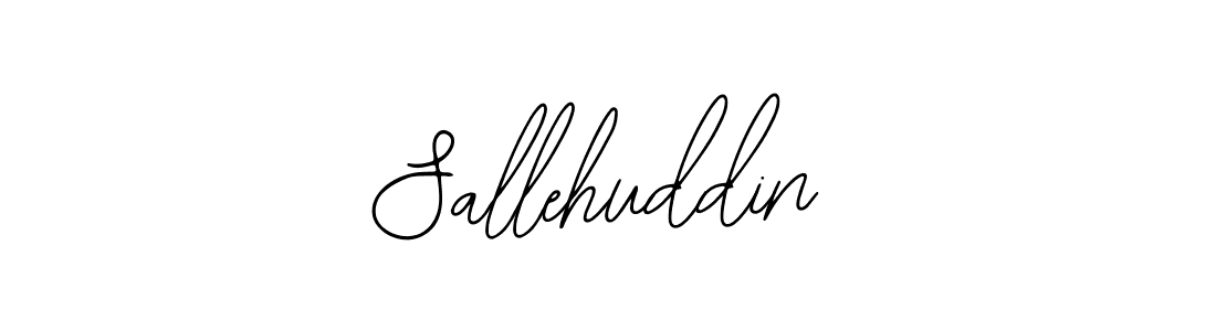 Use a signature maker to create a handwritten signature online. With this signature software, you can design (Bearetta-2O07w) your own signature for name Sallehuddin. Sallehuddin signature style 12 images and pictures png