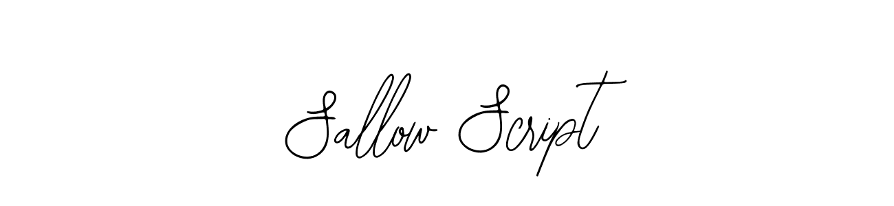 How to make Sallow Script name signature. Use Bearetta-2O07w style for creating short signs online. This is the latest handwritten sign. Sallow Script signature style 12 images and pictures png