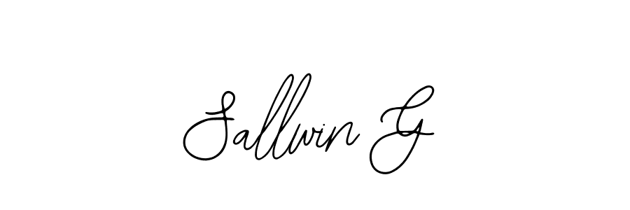 Make a beautiful signature design for name Sallwin G. Use this online signature maker to create a handwritten signature for free. Sallwin G signature style 12 images and pictures png