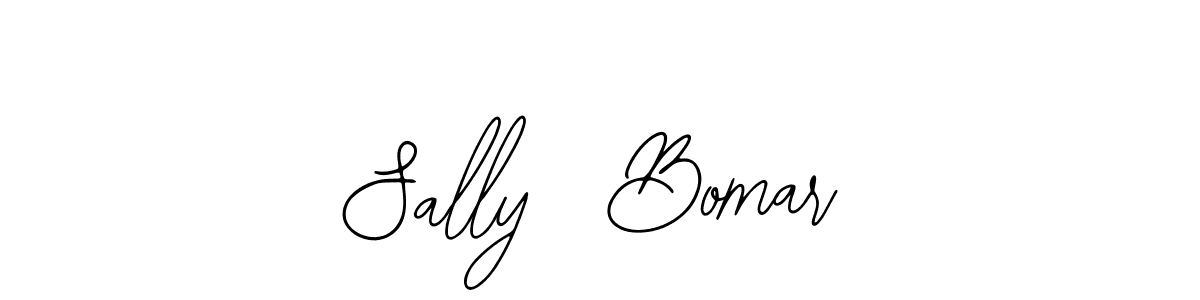 How to make Sally  Bomar name signature. Use Bearetta-2O07w style for creating short signs online. This is the latest handwritten sign. Sally  Bomar signature style 12 images and pictures png