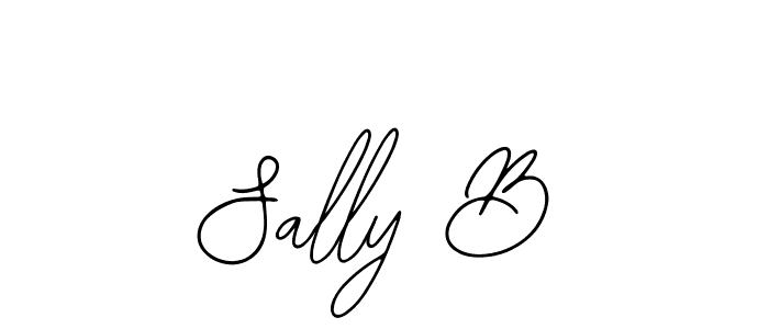 Use a signature maker to create a handwritten signature online. With this signature software, you can design (Bearetta-2O07w) your own signature for name Sally B. Sally B signature style 12 images and pictures png