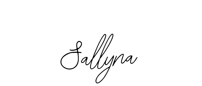 How to make Sallyna signature? Bearetta-2O07w is a professional autograph style. Create handwritten signature for Sallyna name. Sallyna signature style 12 images and pictures png