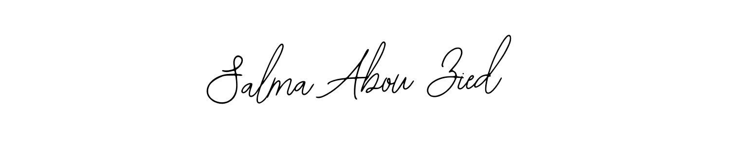 You should practise on your own different ways (Bearetta-2O07w) to write your name (Salma Abou Zied) in signature. don't let someone else do it for you. Salma Abou Zied signature style 12 images and pictures png