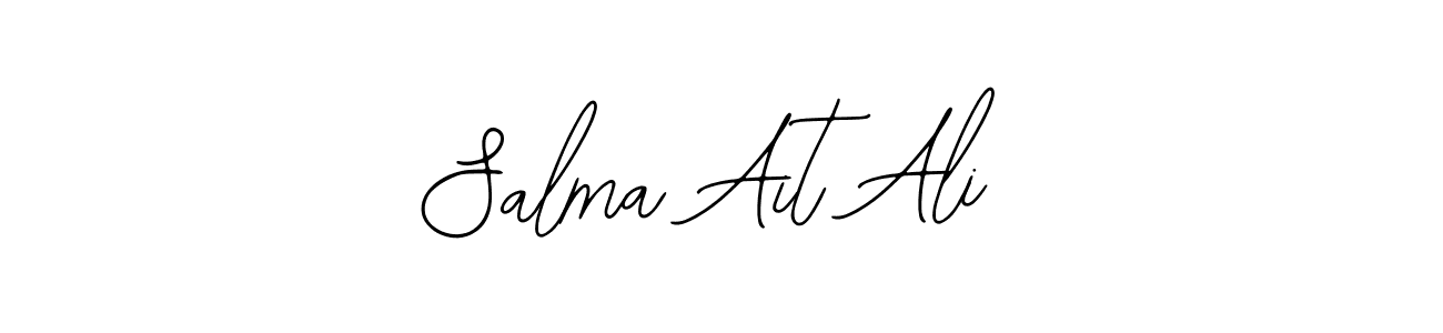 The best way (Bearetta-2O07w) to make a short signature is to pick only two or three words in your name. The name Salma Ait Ali include a total of six letters. For converting this name. Salma Ait Ali signature style 12 images and pictures png