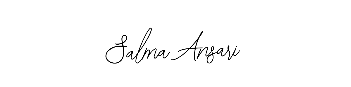 Design your own signature with our free online signature maker. With this signature software, you can create a handwritten (Bearetta-2O07w) signature for name Salma Ansari. Salma Ansari signature style 12 images and pictures png