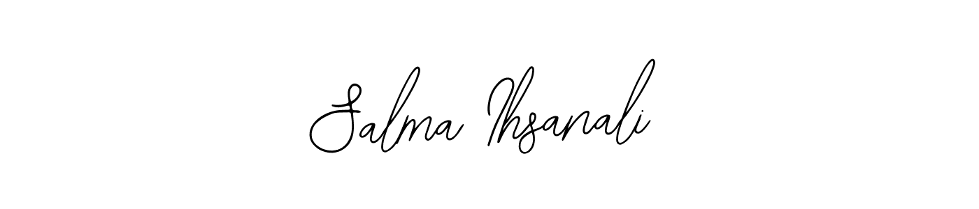 How to Draw Salma Ihsanali signature style? Bearetta-2O07w is a latest design signature styles for name Salma Ihsanali. Salma Ihsanali signature style 12 images and pictures png