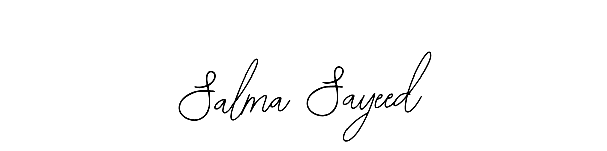 Bearetta-2O07w is a professional signature style that is perfect for those who want to add a touch of class to their signature. It is also a great choice for those who want to make their signature more unique. Get Salma Sayeed name to fancy signature for free. Salma Sayeed signature style 12 images and pictures png
