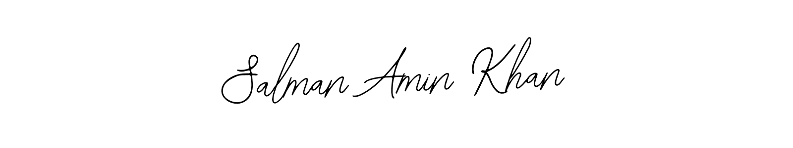 How to make Salman Amin Khan name signature. Use Bearetta-2O07w style for creating short signs online. This is the latest handwritten sign. Salman Amin Khan signature style 12 images and pictures png
