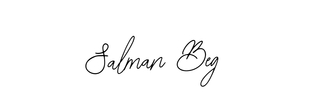 Use a signature maker to create a handwritten signature online. With this signature software, you can design (Bearetta-2O07w) your own signature for name Salman Beg. Salman Beg signature style 12 images and pictures png