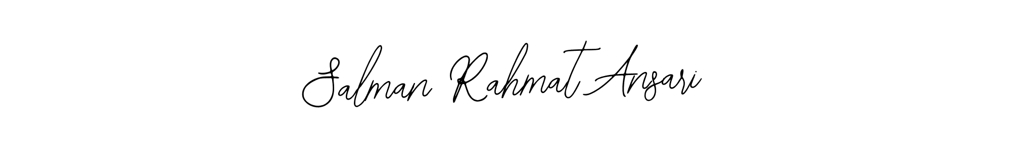Design your own signature with our free online signature maker. With this signature software, you can create a handwritten (Bearetta-2O07w) signature for name Salman Rahmat Ansari. Salman Rahmat Ansari signature style 12 images and pictures png