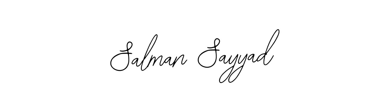 Make a beautiful signature design for name Salman Sayyad. Use this online signature maker to create a handwritten signature for free. Salman Sayyad signature style 12 images and pictures png
