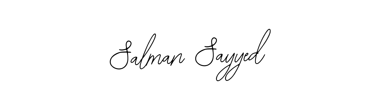 Design your own signature with our free online signature maker. With this signature software, you can create a handwritten (Bearetta-2O07w) signature for name Salman Sayyed. Salman Sayyed signature style 12 images and pictures png