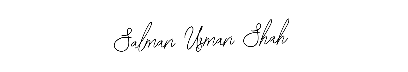 Also You can easily find your signature by using the search form. We will create Salman Usman Shah name handwritten signature images for you free of cost using Bearetta-2O07w sign style. Salman Usman Shah signature style 12 images and pictures png